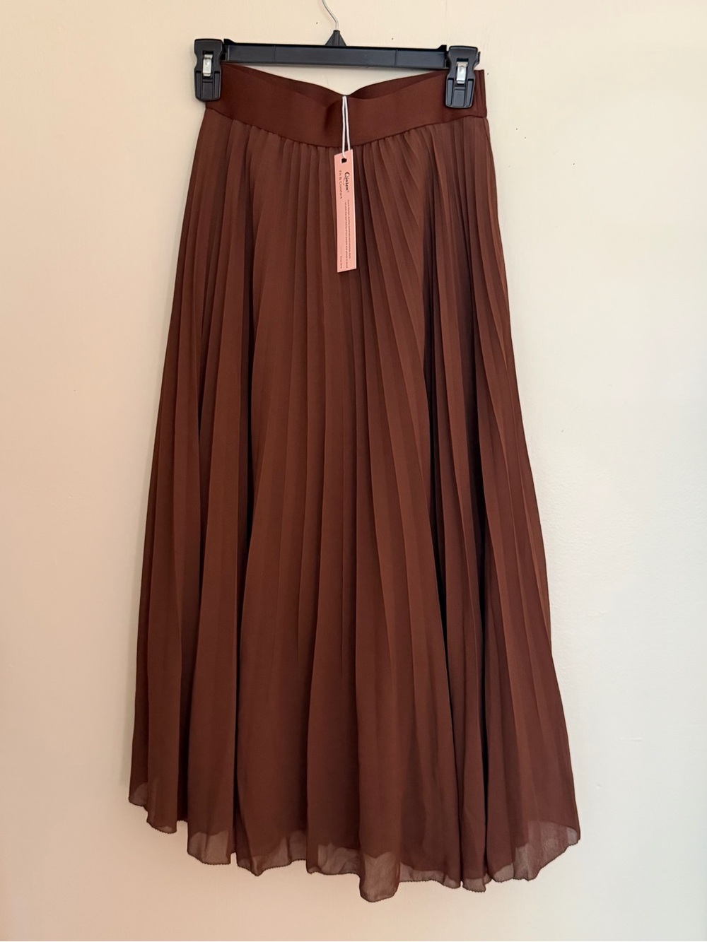 Pleated Maxi Skirt in Chocolate Brown - Unbranded - Picture 2 of 6